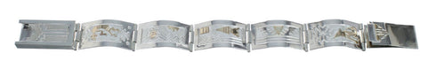 Sterling Silver 12 KGF Link Bracelet NX11593